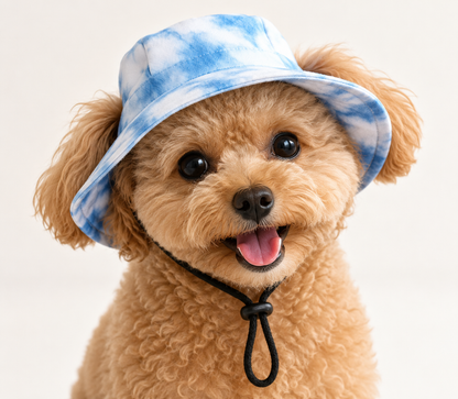 SunShade Paw Dog Bucket Hat